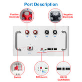 High Quality 51.2V 15KWh Wall Mount Mobile LiFePO4 Battery Pack with 200A BMS(Wistek|USA) - Wistek